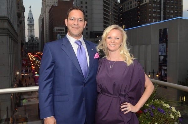 <p><p>Garces Family Foundation board member Dave Maser and Allison Young (Photo courtesy of HughE Dillon)</p></p>
