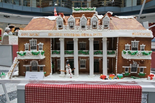 <p>R2L Restaurant created this gingerbread replica of Smith Memorial Playground & Playhouse and features 15lbs of icing. (Kimberly Paynter/for NewsWorks)</p>
