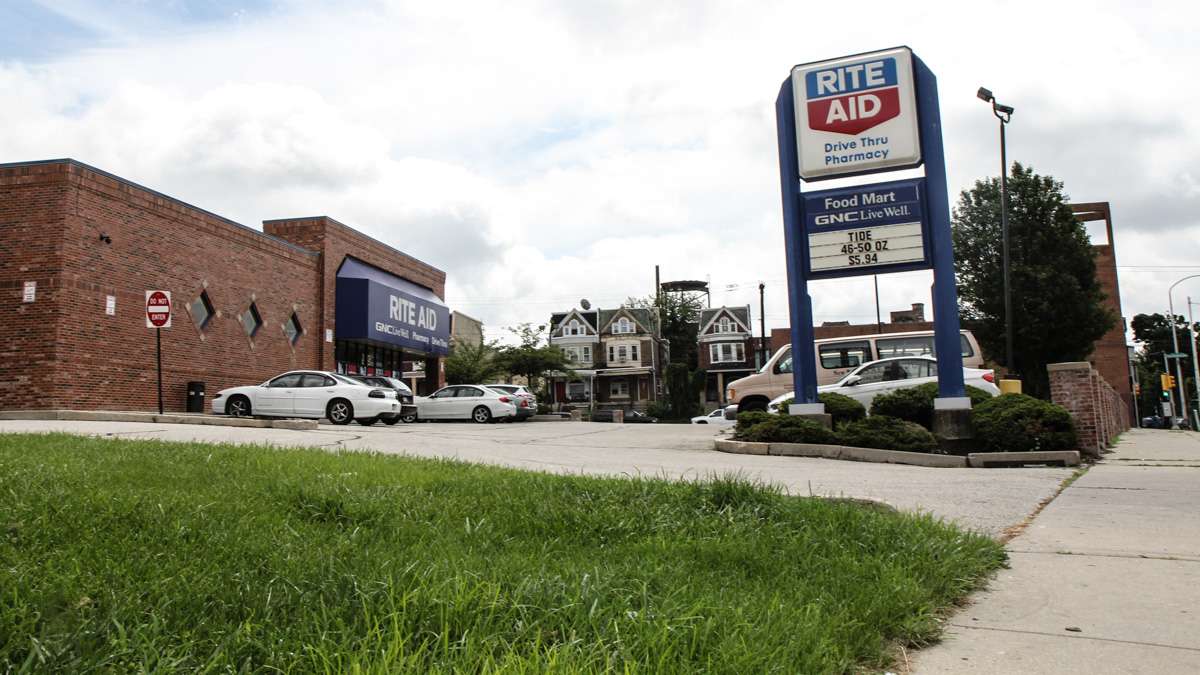 6223 Germantown Avenue was once a barbershop, but in 2015, is a Rite Aid. (Kimberly Paynter/WHYY)