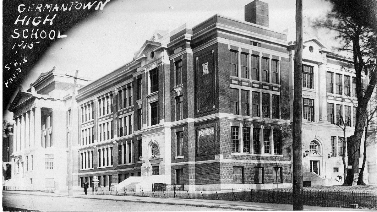 An image of Germantown High School taken in 1915, one year after it opened. (Courtesy of Germantown Historical Society) 
