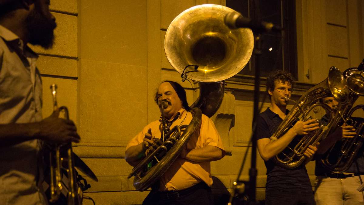 West Philadelphia Orchestra provided the perfect music for a balmy October night at Fairmount Park Conservancy's 5th annual Glow in the Park gathering.