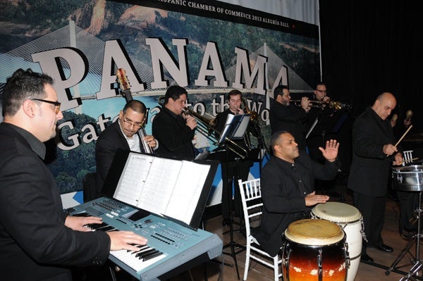 <p><p>Anthony Colon's band performing at the Greater Philadelphia Hispanic Chamber of Commerce's sixth annual Alegria Ball: Panama Gateway to the World, held Jan. 18 at Vie on North Broad Street (Photo courtesy of George Feder)</p></p>
