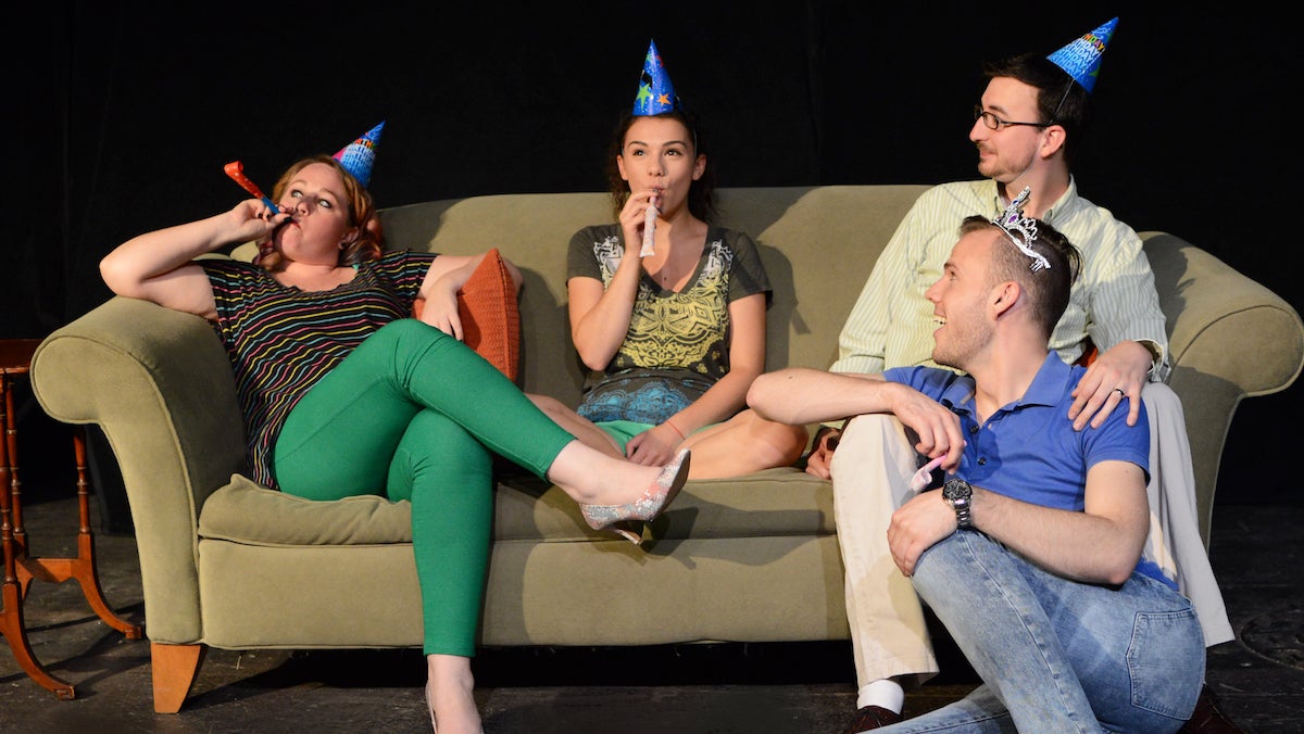  Jessica Snow, Rachel Berkman, Andy Shaw, and Michael E. Manley in 'Harbor' - playing in Quince Productions' GayFest!  (photo courtesy of John Donges) 