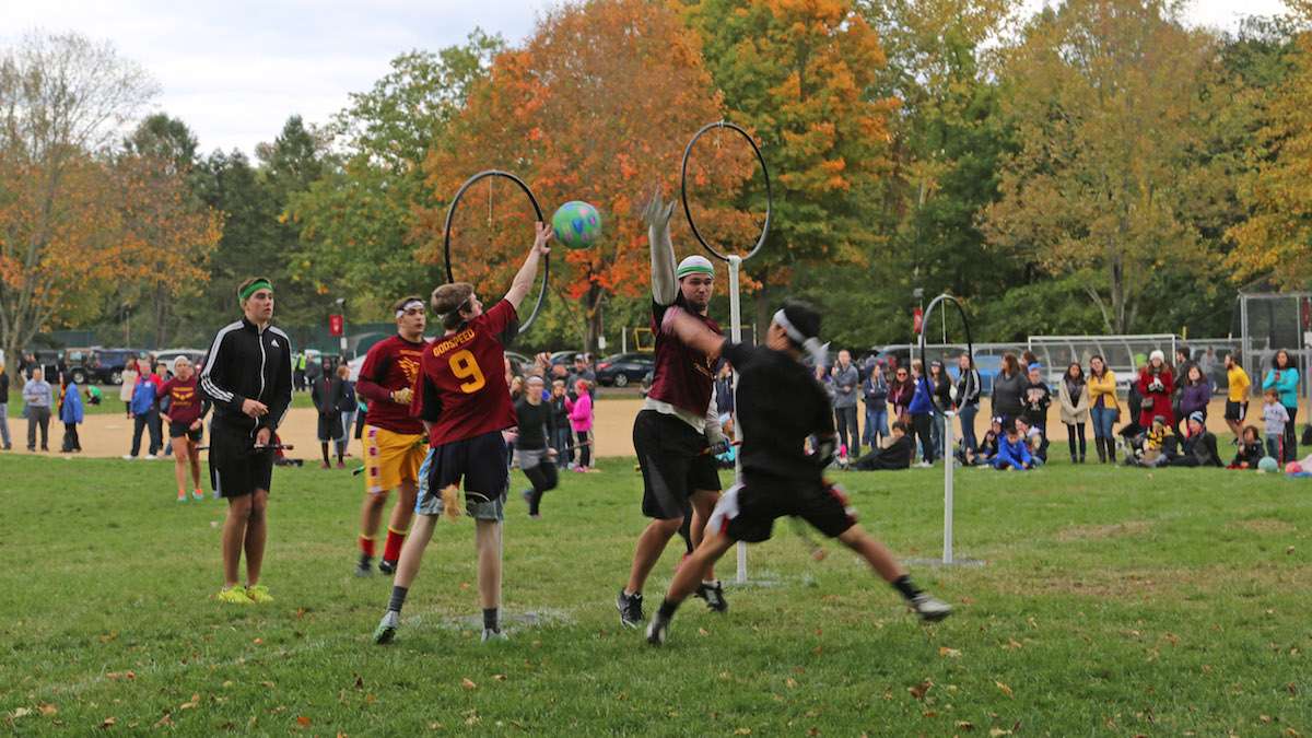 The 6th Annual Quidditch Tournament at the Chestnut HIll College was a day long event (Natavan Werbock/for NewsWorks)