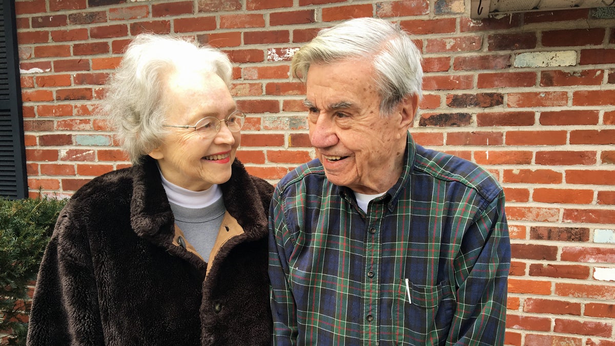  Marylou Kelly Streznewski and her husband, Thomas. (Elana Gordon/WHYY)  