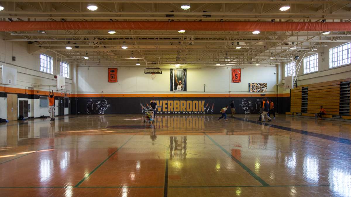 The main gymnasium at Overbrook High School. (Emily Cohen for NewsWorks)