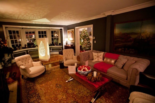<p><p>One of many decorated rooms in a home that was open to the public for the Chestnut Hill Holiday House Tour. (Brad Larrison/for NewsWorks)</p></p>
