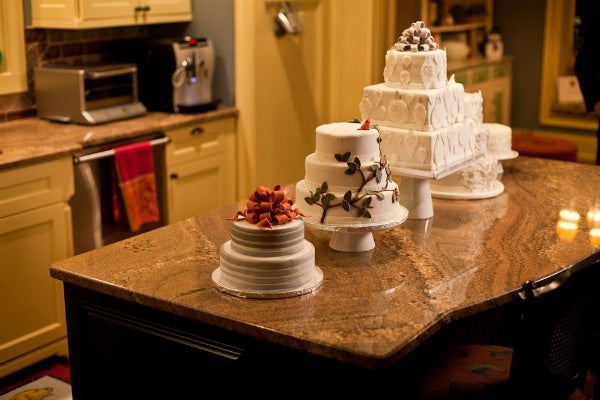 <p><p>Cakes on the table at a home that was open to the public for the Chestnut Hill Holiday House Tour. (Brad Larrison/for NewsWorks)</p></p>
