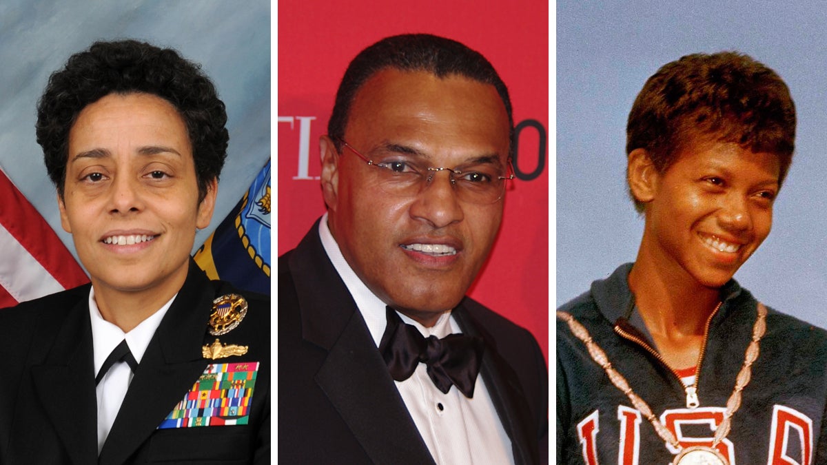  From left: Admiral Michelle J. Howard, Freeman A. Hrabowski, Wilma Rudolph 