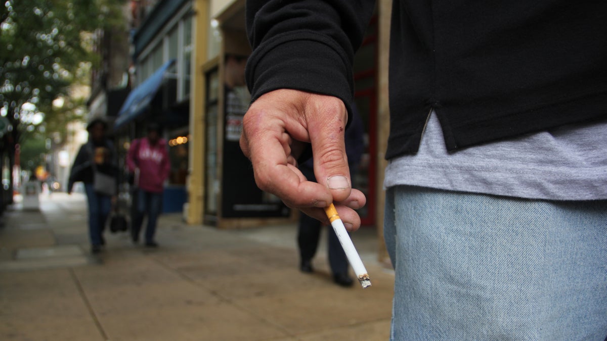 Cigarette prices in Philadelphia will soon reflect a $2 per pack tax levied by the city to raise money for schools. (Emma Lee/WHYY)