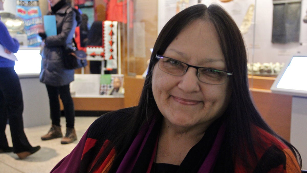  Native American poet and activist Suzan Shown Harjo collaborated on the curation of Native American Voices at Penn Museum. (Emma Lee/for NewsWorks) 