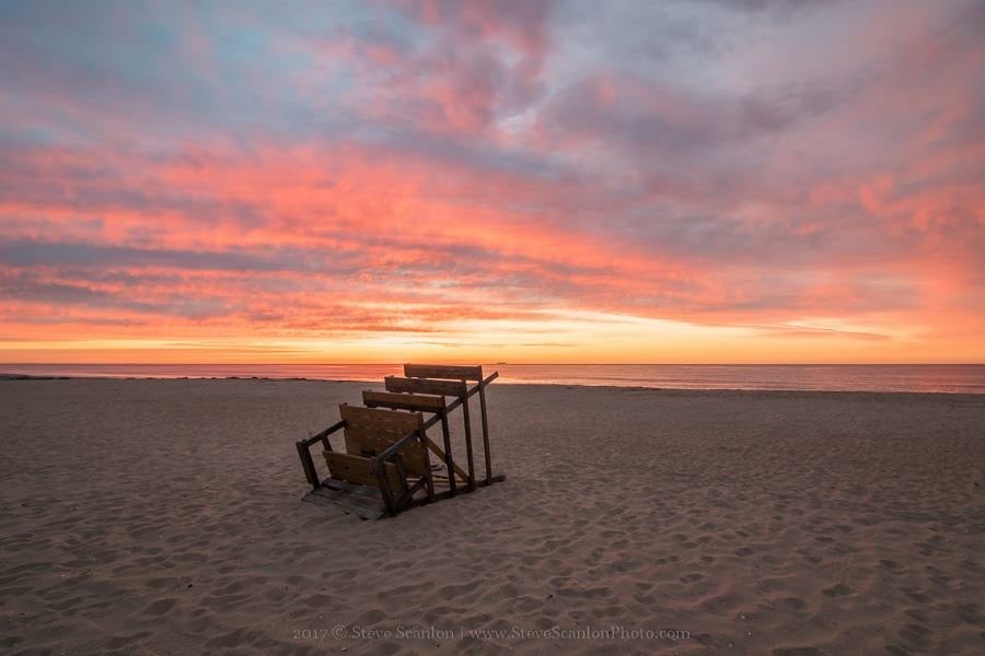  5:18 a.m today in Seven Presidents Park in Long Branch by Steve Scanlon Photography.  