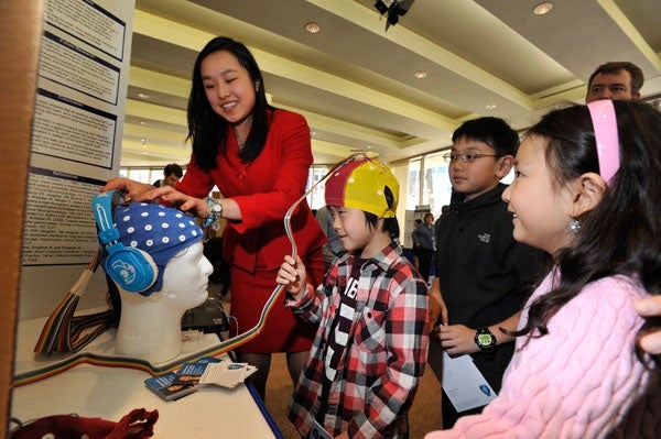 <p><p class="p1">Angela Wang at Public Day. (Courtesy of Society for Science & the Public)</p></p>
