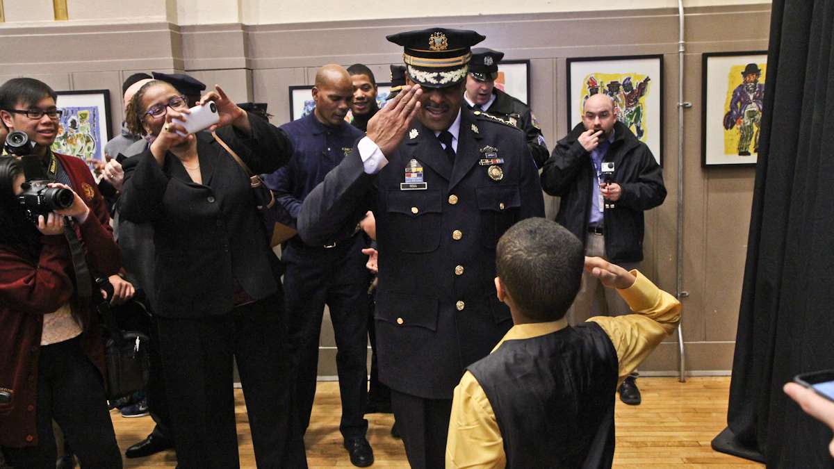 Officers such as Philadelphia Police Commissioner Richard Ross are among the most highly regarded professionals in the U.S., according to Gallup polling. (Kimberly Paynter/WHYY)
