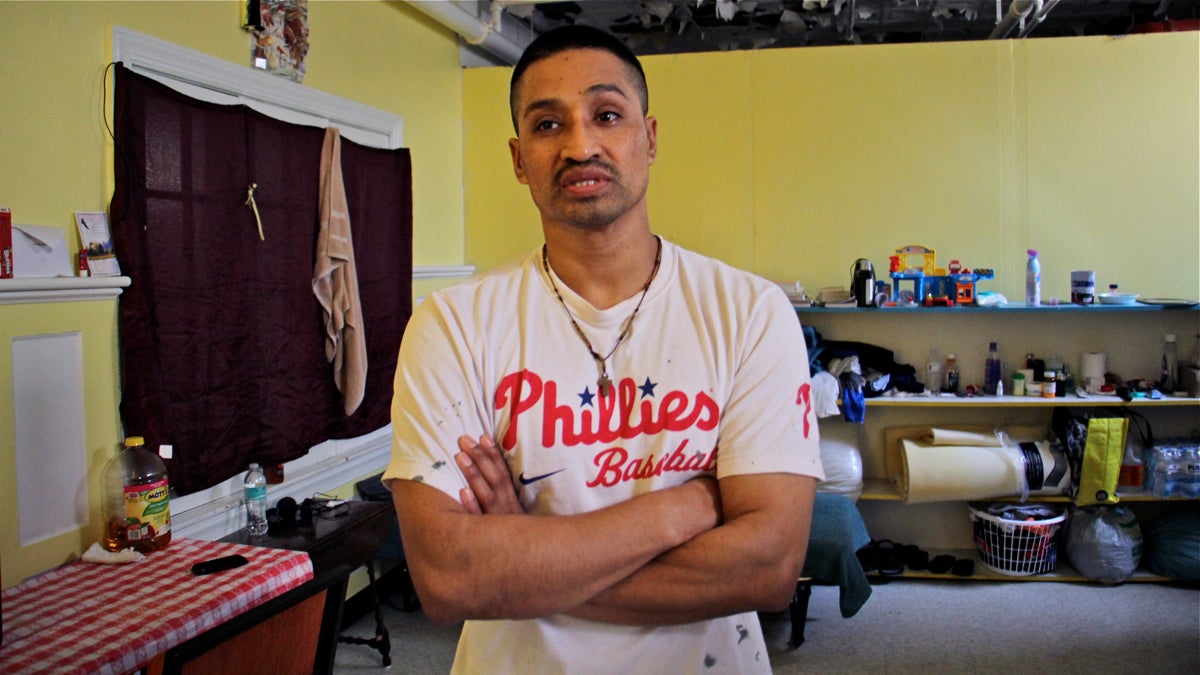  Javier Flores, facing deportation, sought sanctuary at the Arch Street Methodist Church. (Emma Lee/WHYY) 