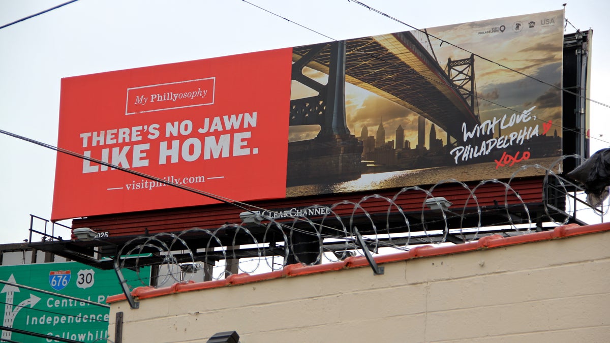  A tourism billboard on Interstate 95 touts the Philly sound. (Emma Lee/WHYY) 