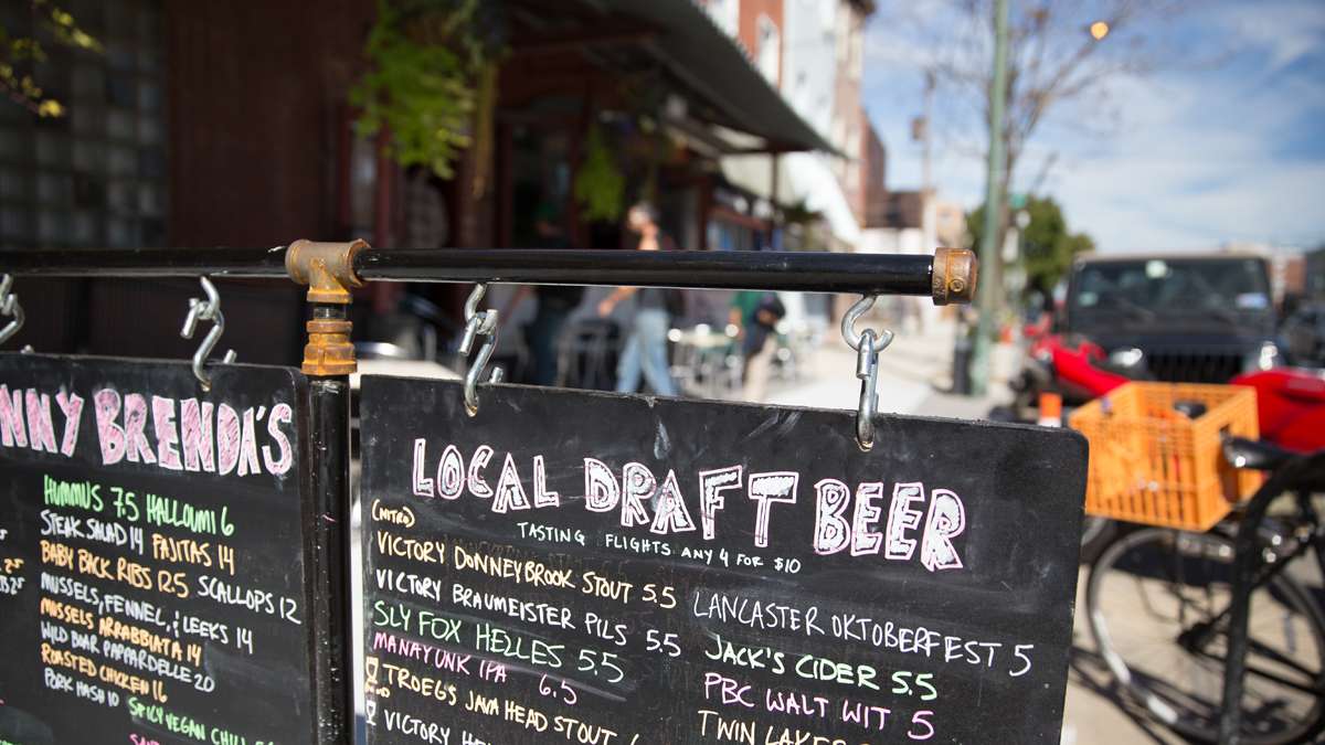 Serving local beer and sourcing local ingredients for the menu has been a standard at Johnny Brenda's. (Lindsay Lazarski/WHYY)