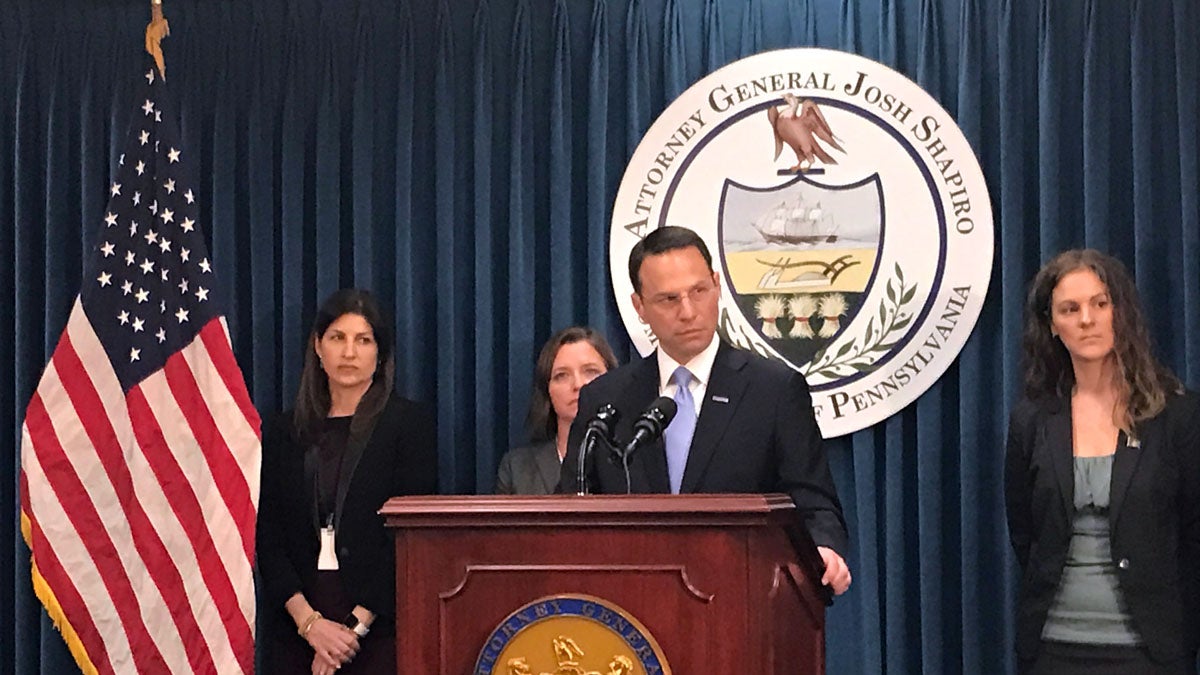  State Attorney General Josh Shapiro releases a report from the second grand jury convened to investigate the city of Harrisburg's financial disaster. (Emily Previti/WITF) 