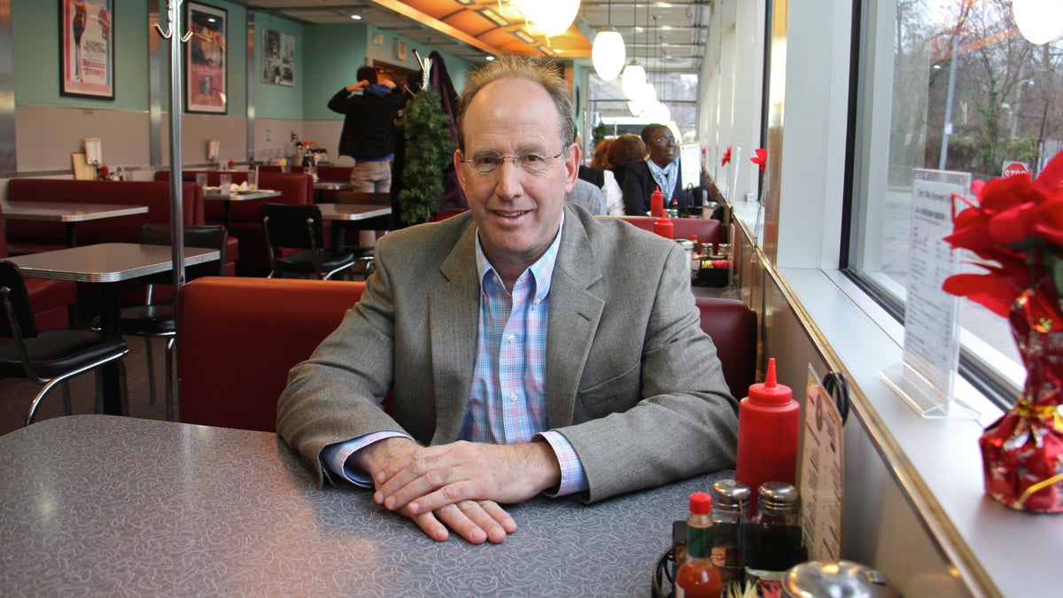  Ken Weinstein owns the Trolley Car Diner in Mt. Airy. (Emma Lee/WHYY) 