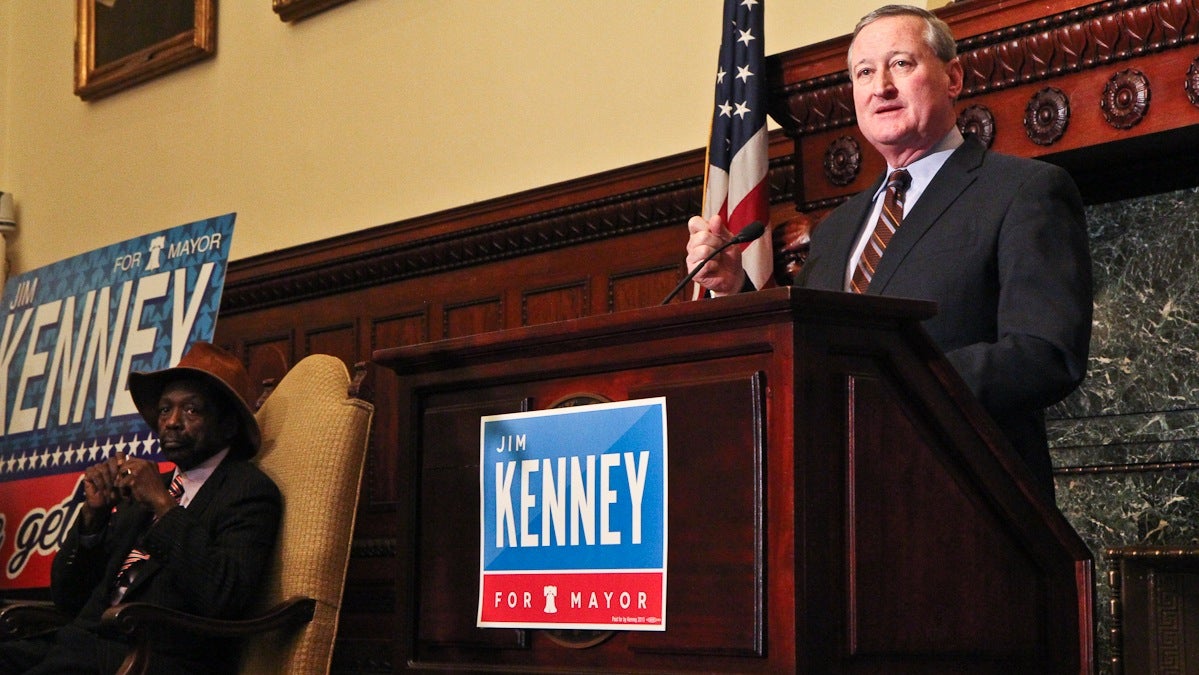  Jim Kenney told NinetyNine that politics weren't always his calling. In fact, he wanted to get a law degree. (Kimberly Paynter/WHYY) 