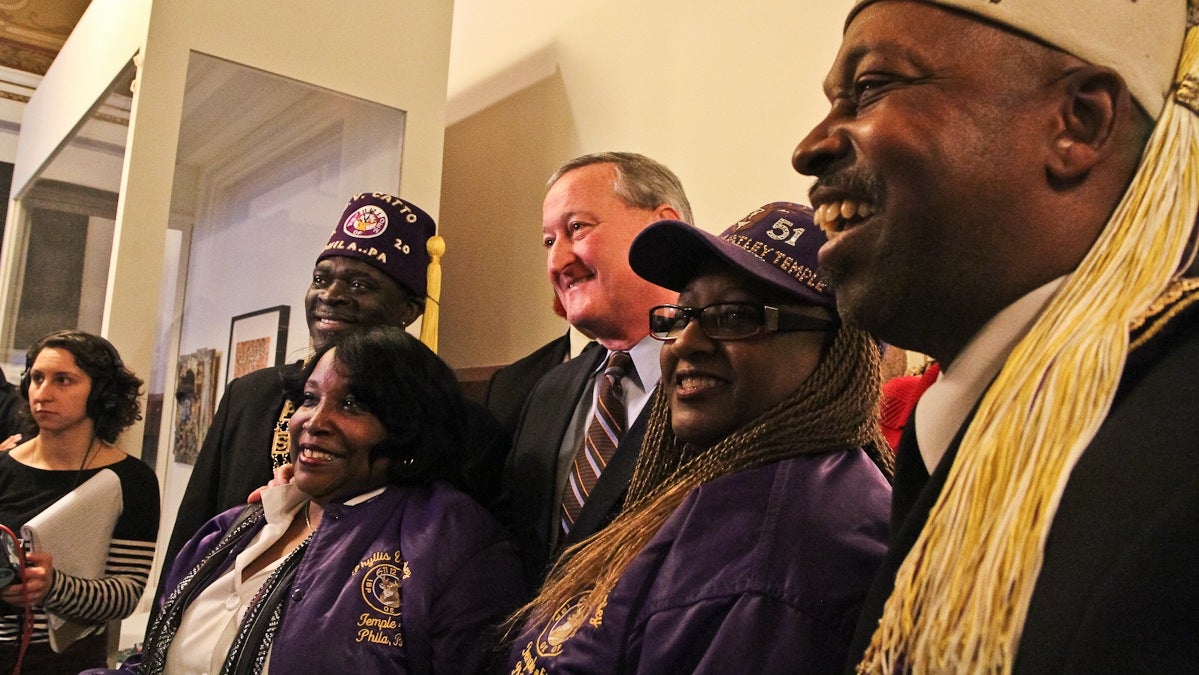  Jim Kenney finally formally announced his mayoral bid at an event on the second floor of City Hall on Wednesday afternoon. (Kimberly Paynter/WHYY) 
