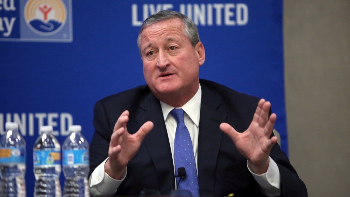  Jim Kenney speaks at the United Way Debate at the DoubleTree by Hilton Hotel in Philadelphia last month. (Stephanie Aaronson/for The Next Mayor) 
