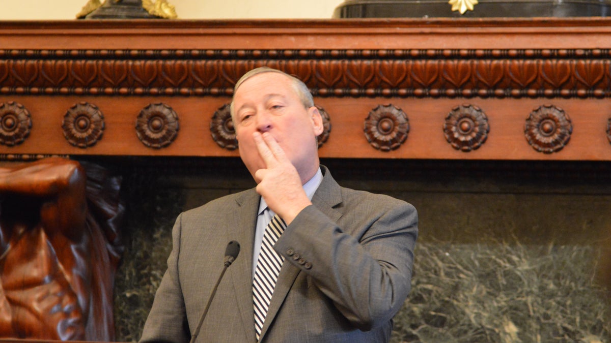  Mayor Jim Kenney, who once smoked, shows how his 1-year-old made him stop cold turkey. 