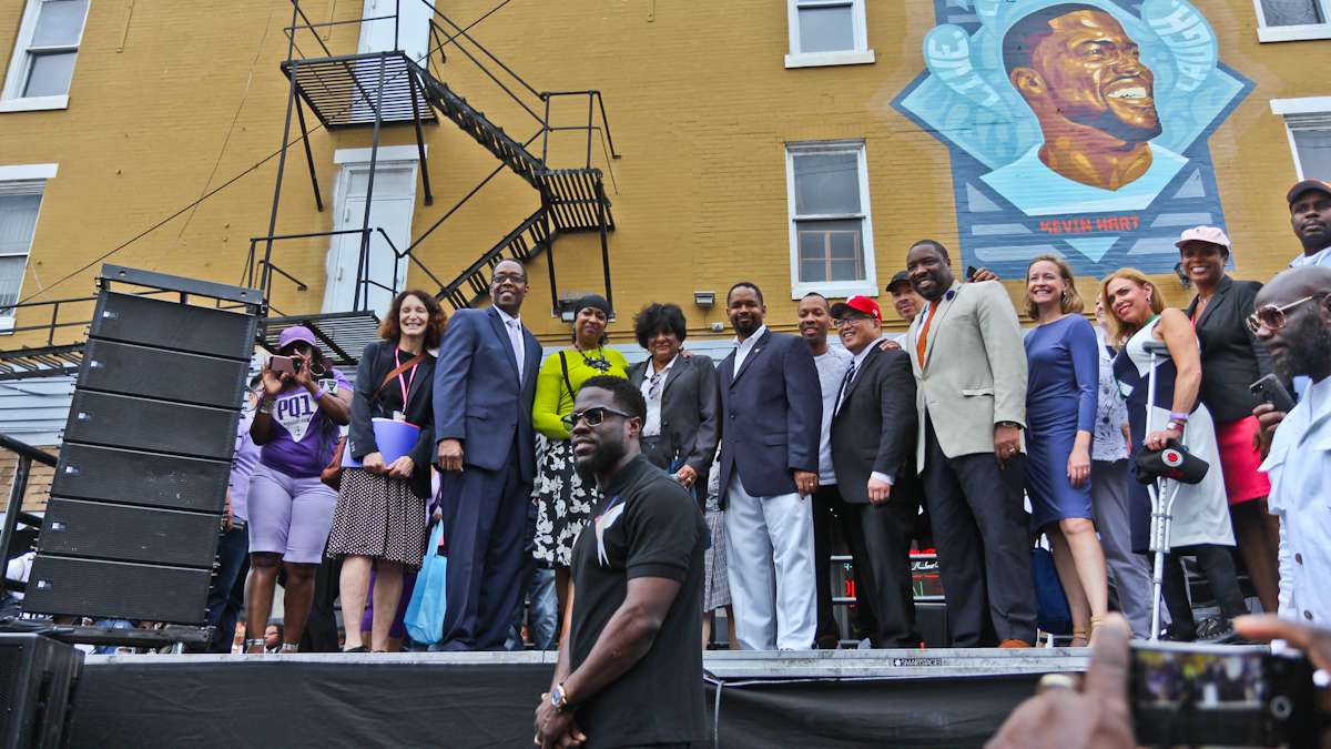 Kevin Hart celebrated his 38th birthday in Philadelphia where a mural of him was dedicated on July 6th.