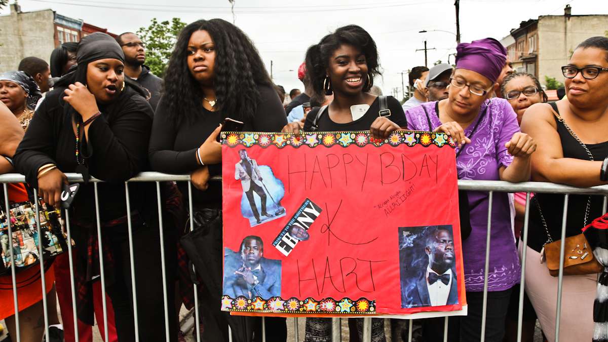 Jeriesha Franklin created a sign for Philadelphia Kevin Hart on his birthday.