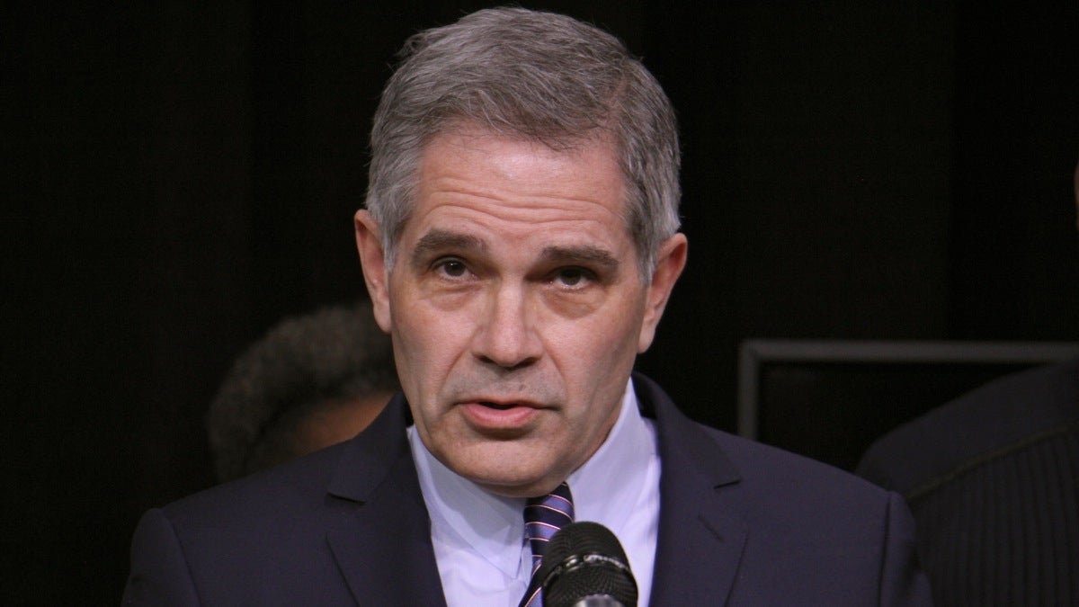 Philadelphia district attorney candidate Larry Krasner has never been a prosecutor. (Emma Lee/WHYY) 