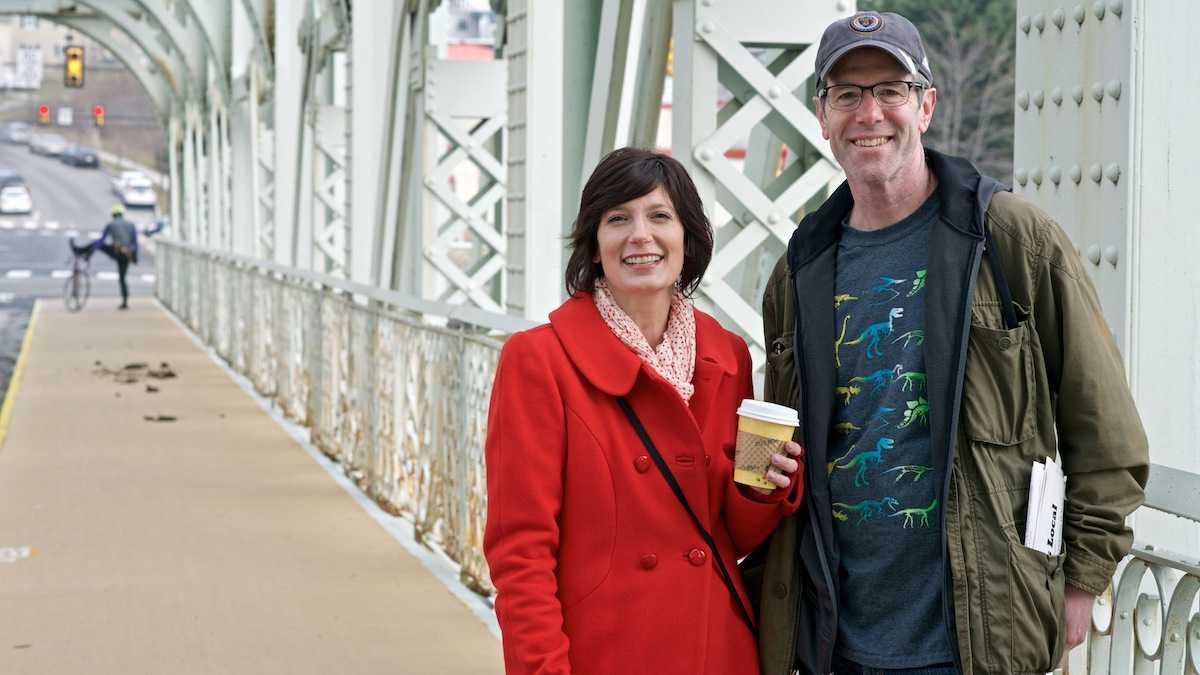  Carolyn and Steve Fillmore started East Falls Local. It's part blog, part news site, part community forum. Read more about it in our full look at community news in the Northwest. (Bas Slabbers/for NewsWorks) 