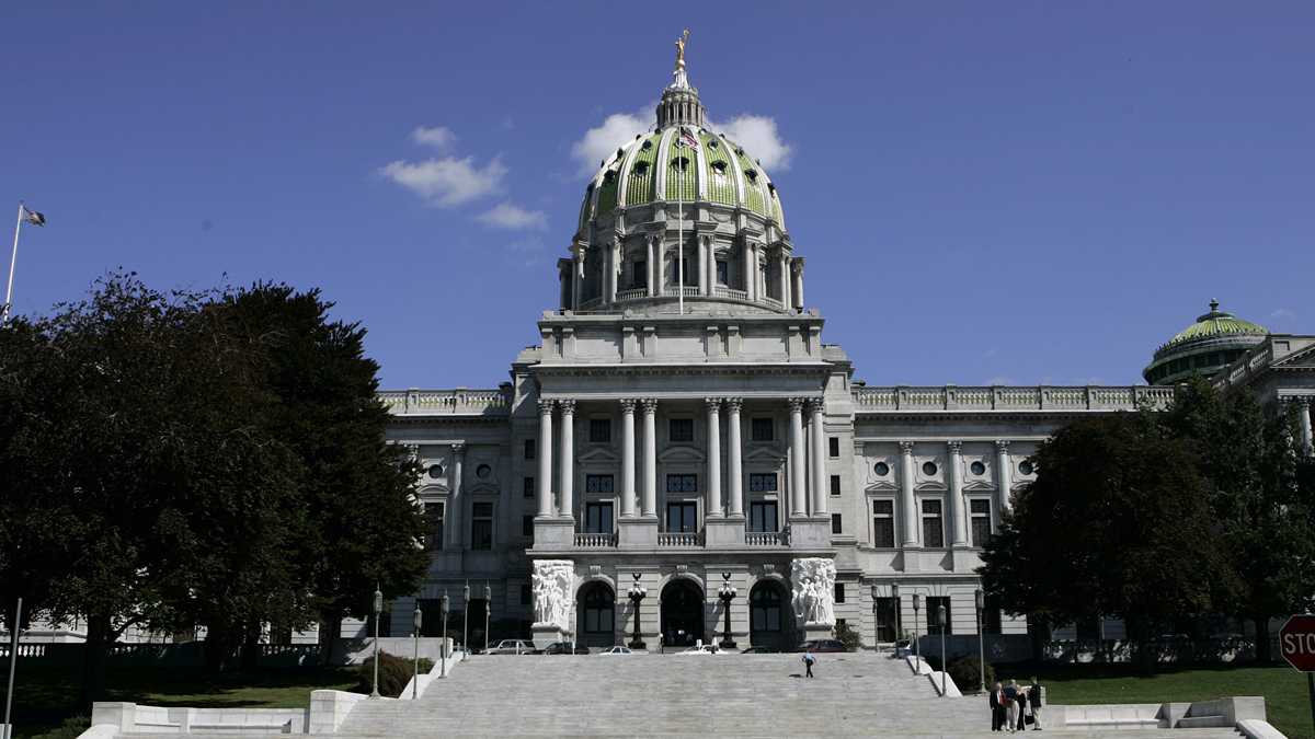 The west facade of the Pennsylvania State Capitol building is seen in Harrisburg. (AP Photo/Carolyn Kaster, file) 
