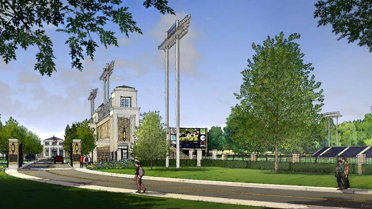  An artist's rendering of shows what a renovated Baynard Stadium would have looked like under the Salesianum plan. (photo courtesy city of Wilmington) 
