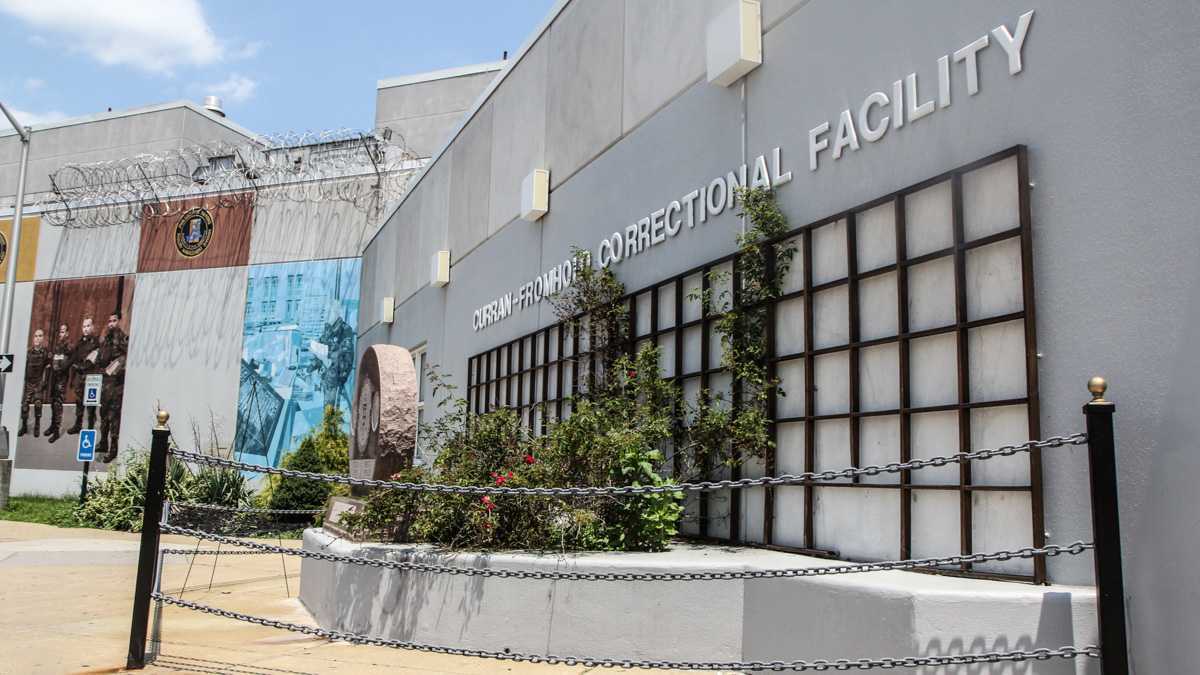  A Curran-Fromhold Correctional Facility inmate hanged himself Tuesday.(Kimberly Paynter/WHYY)  