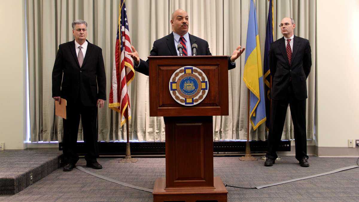  Philadelphia District Attorney Seth Williams is shown announcing the indictment of Pa. Rep. Jose Miranda and his sister Michelle Wilson. (Emma Lee/for NewsWorks) 