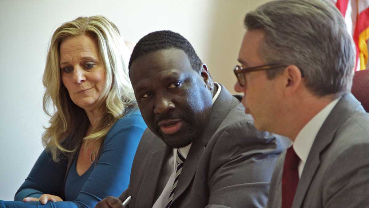  Philadelphia City Commissioners (from left) Lisa Deeley, Anthony Clark and Al Schmidt are contesting an effort to keep them from monitoring Tuesday's primary election. (Emma Lee/WHYY, file)  