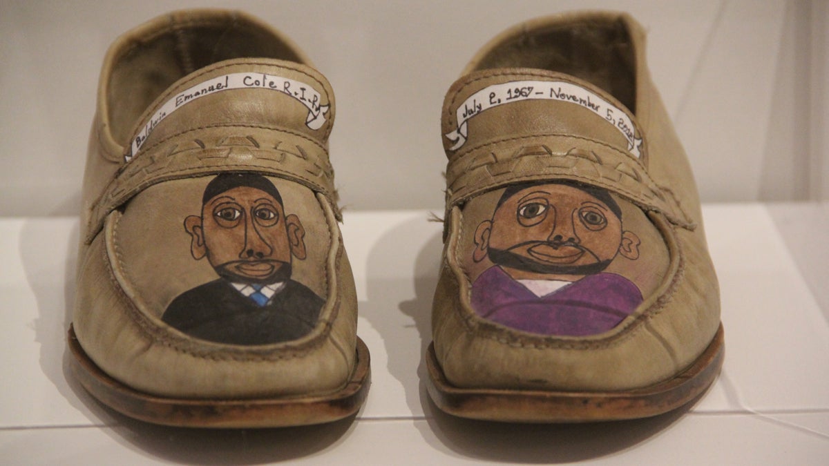  The Fleisher/Ollman gallery is exhibiting the works of 19 artists with developmental disabilities and behavioral health disorders. (Emma Lee/WHYY) 