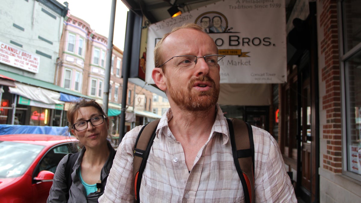  Esther Polak and Ivar van Bekkum walk through Philadelphia's Italian Market, reading 'the text of the street' Emma Lee/WHYY) 