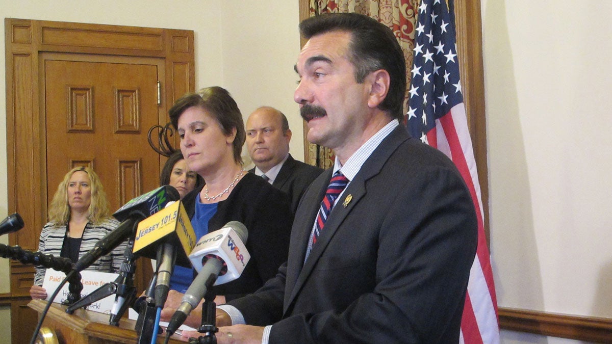  Assembly Speaker Vinnie Prieto is joined by advocates as he unveils his proposal. (Phil Gregory/WHYY) 