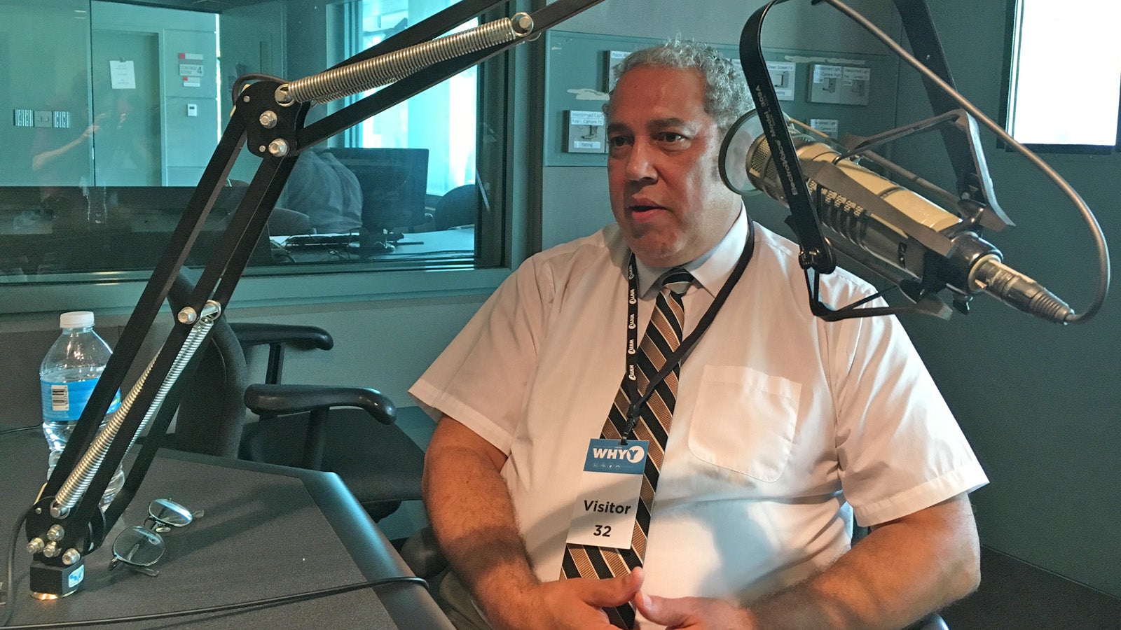 Author Samuel Lemon at WHYY speaking about his book 'The Case That Shocked The Country: The Unquiet Deaths of Vida Robare and Alexander McClay Williams' (Brett Rader/WHYY)