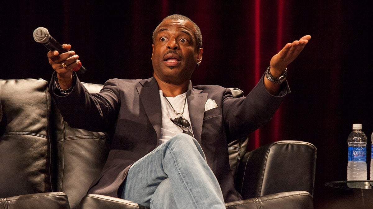 Actor Levar Burton during the Star Trek: The Next Generation Reunion Event at the Rosemont Theatre in Rosemont, IL on Sunday, Aug. 24, 2014. (Photo by Barry Brecheisen/Invision/AP)
