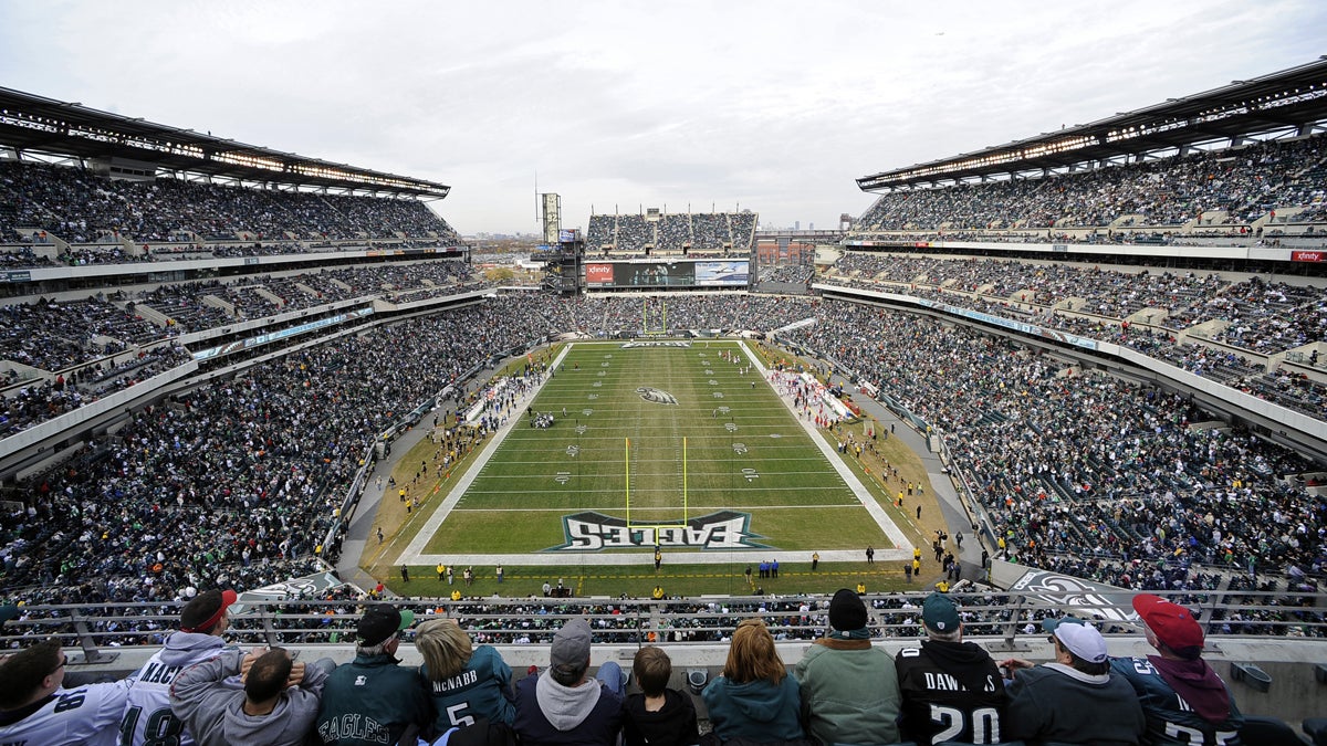  Philadelphia's Lincoln Financial Field is shown during a 2011 NFL football game between the Eagles and the Arizona Cardinals. (AP Photo/Michael Perez, file) 