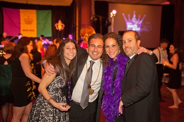 <p><p>Owner of Camp Green Lane Jay Freedman and his wife Melissa (left), with Staci and Dustin Seidman (Photo courtesy of Photos by Jonathan Meter)</p></p>

