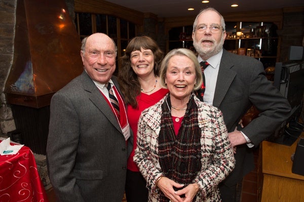 <p><p>Don Rosato and Judy Rosato (front) with Kathy McGrath and her husband, Mike McGrath, host of <em>You Bet Your Garden</em> (Photo courtesy of Daniel Burke Photography)</p></p>
