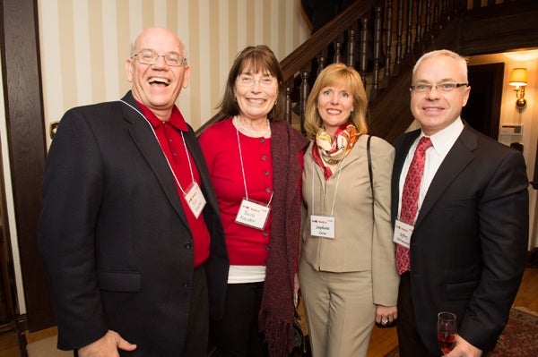 <p><p>Bob Kreider, President and CEO of Devereux Foundation (left) and his wife Barb, with Managing Director, Avancer Group and WHYY board member Stephanie Zarus, and Jeffrey DiFrancesco, founder and executive director of Avancer Group (Photo courtesy of Daniel Burke Photography)</p></p>
