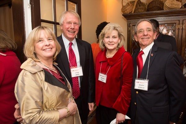 <p><p>WHYY board members Craig Adams, President and CEO of PECO (left) and Walt D'Alessio, President and CEO of NorthMarq with April Adams and Barbara Chance (Photo courtesy of Daniel Burke Photography)</p></p>
