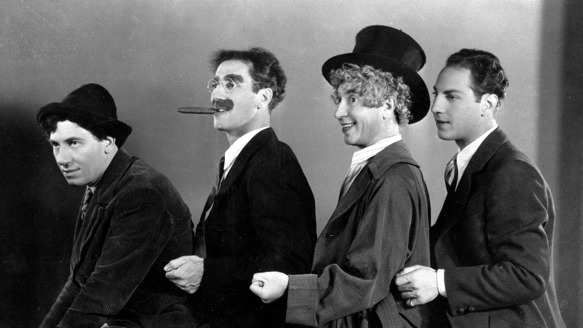  Four of the five Marx brothers, from left, Chico, Groucho, Harpo and Zeppo, pose in 1930.  (AP Photo) 