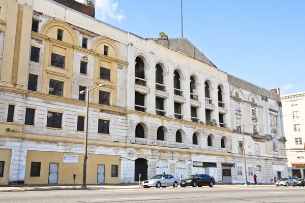 <p><p>Philadelphia's Metropolitan Opera House was built in 1908. It has been neglected over time and now stands dilapidated. Developers of the North Broad corridor are planning to revive the building. (Kimberly Paynter/for NewsWorks)</p></p>
