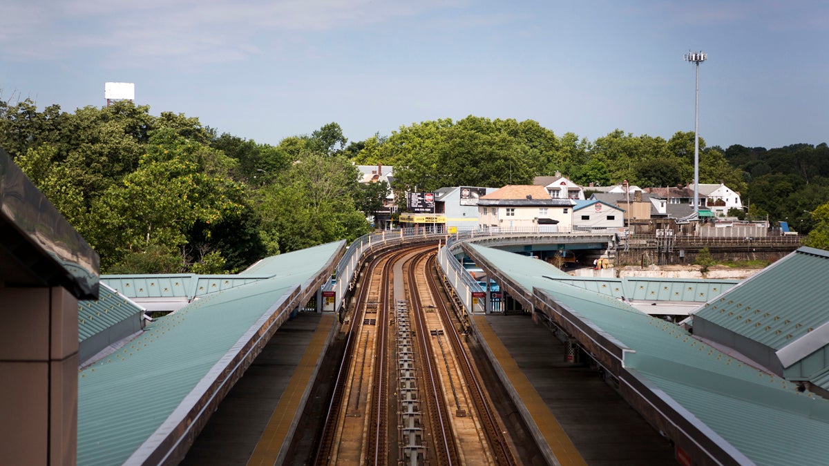  A view from the Millbourne train station. (Jessica Kourkounis/For Keystone Crossroads) 