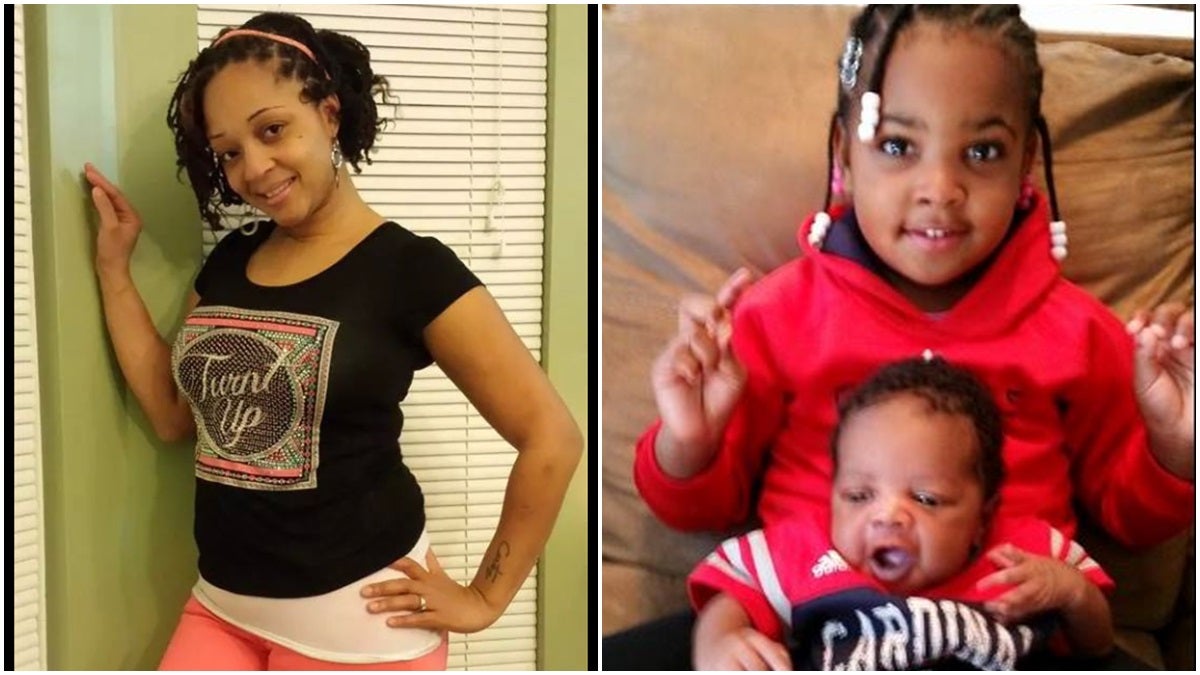  35-year old Keisha Hamilton (left) went missing from her Delaware home on Saturday. Her children were found with their father in Indiana on Saturday night.  